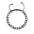 Silber Chrom x Weiß | Glitzerglas Doppelarmband